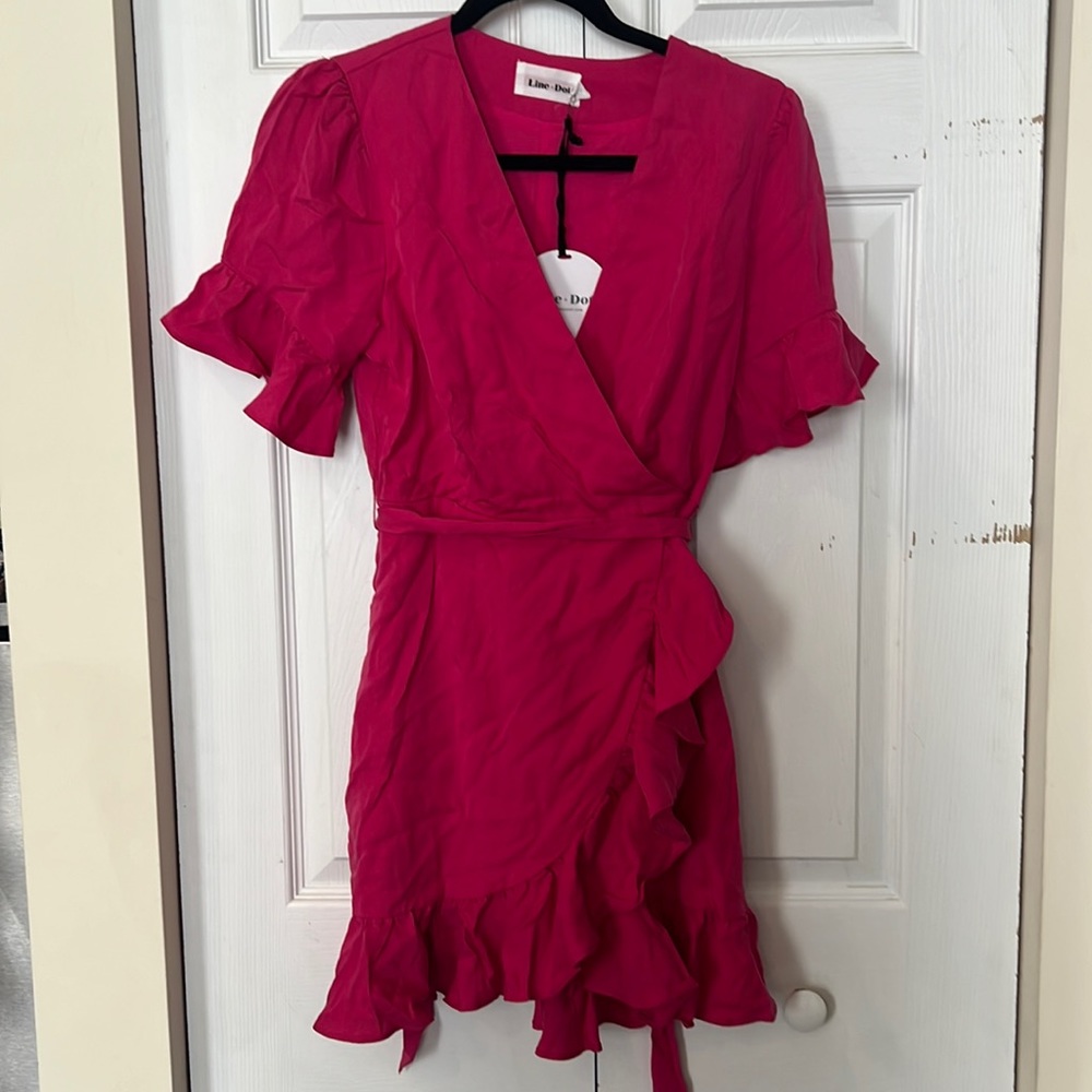 Line + DOR pink ruffled dress